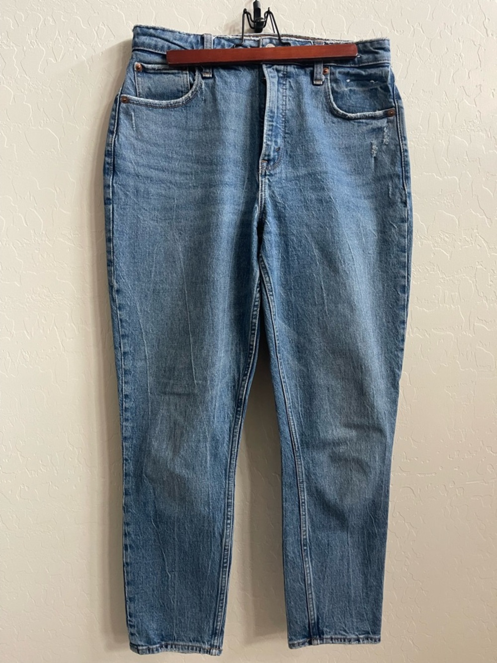 Abercrombie & Fitch Light Blue High-Rise Skinny Jeans